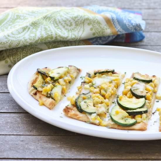 Corn and Squash Flatbread