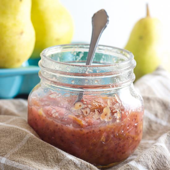 Pear, Plum and Chia Compote