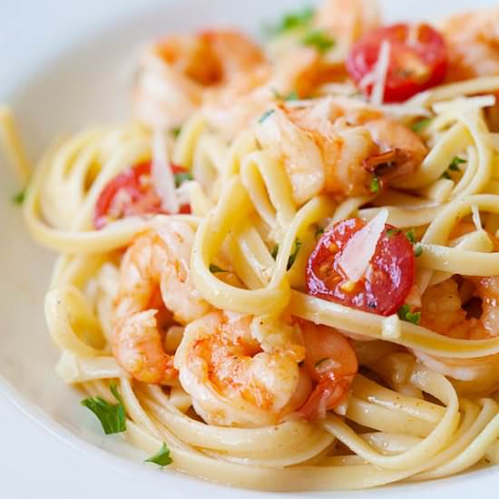 Shrimp Scampi Linguine