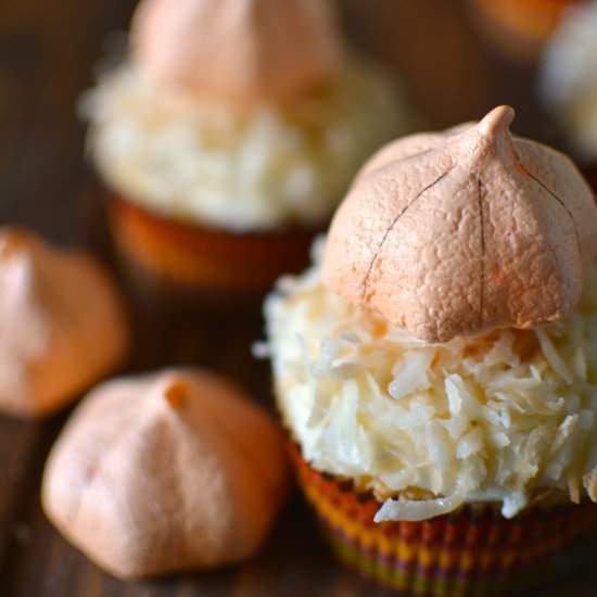 Pumpkin Meringue Cookies