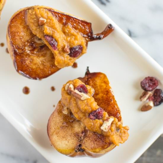 Caramelized Pears & Pumpkin Sauce