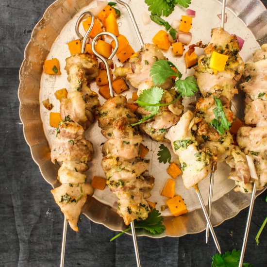 Cardamom Chicken Skewers