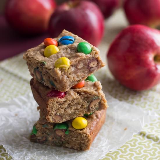Apple Peanut Butter Blondies