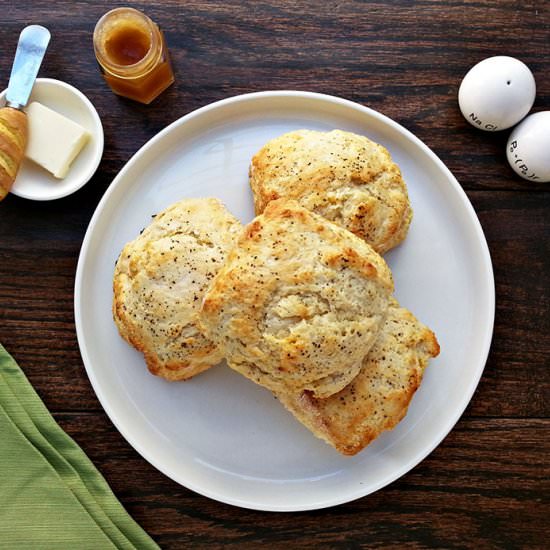Black pepper biscuits