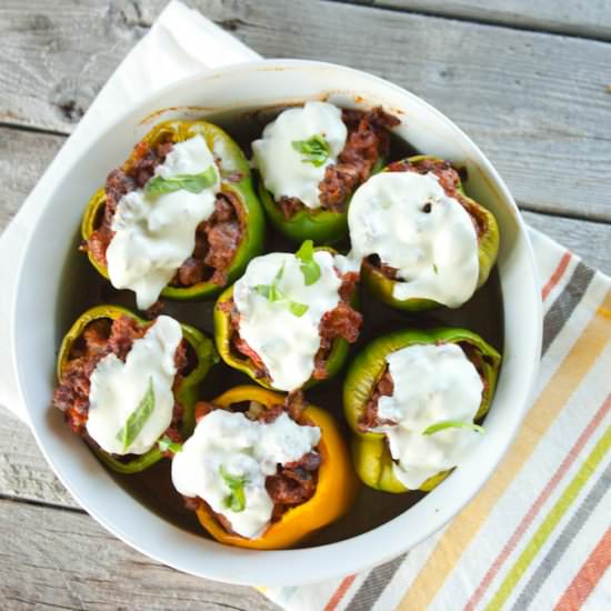 Pizza Stuffed Peppers