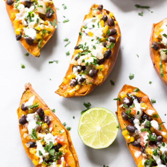 Mexican Sweet Potato Skins