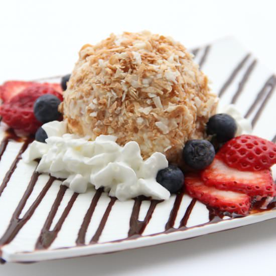 Coconut Ice Cream Balls