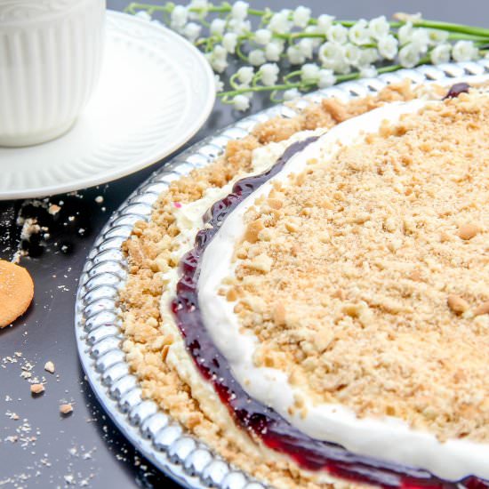 Blueberry and Vanilla Wafers Dessert