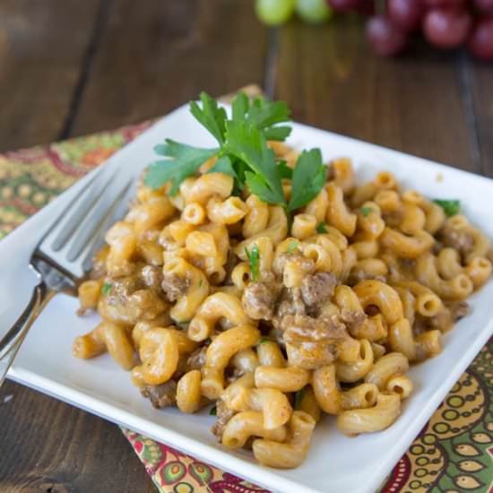 Cheeseburger Macaroni Skillet