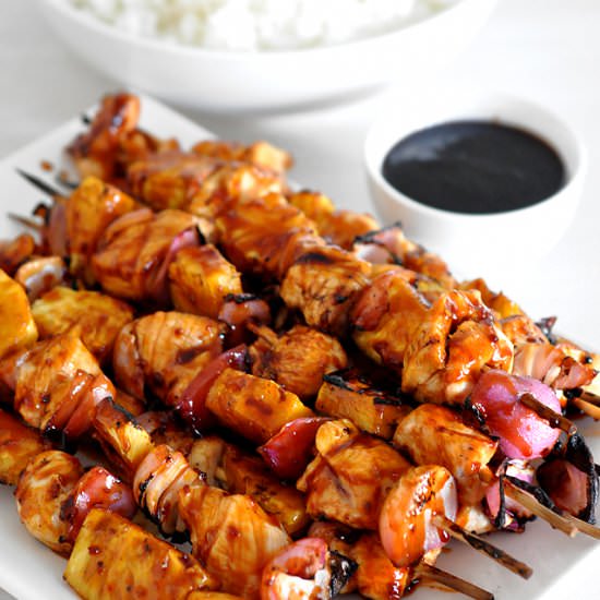 Chicken Pineapple Teriyaki Kebab