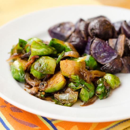 Bacon Molasses Brussels Sprouts