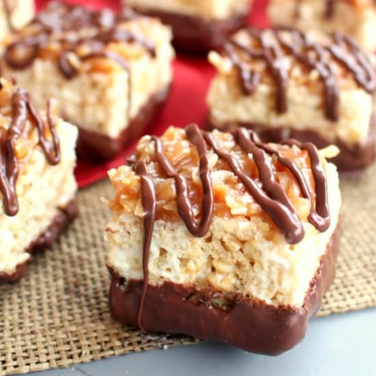 Samoa Rice Krispie Treats