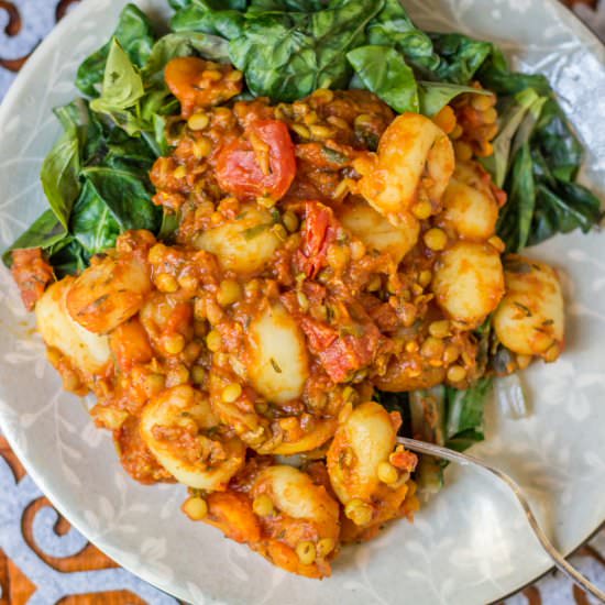 Gnocchi with Apricot-Spice Sauce