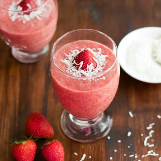 Strawberry Coconut Chia Pudding