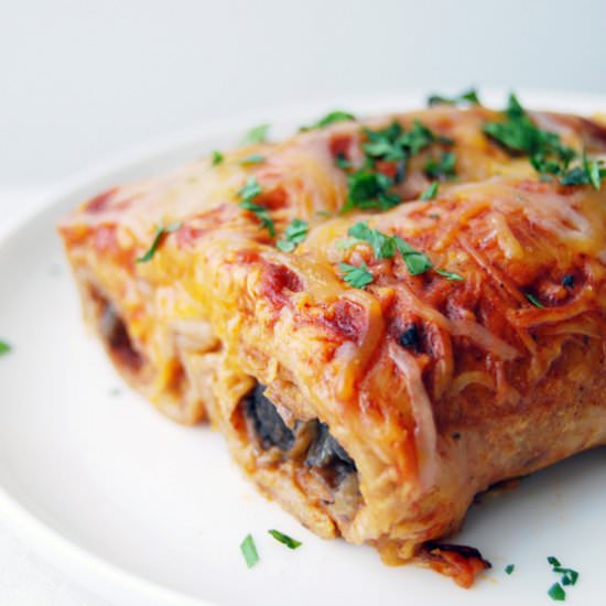 Black Bean & Sweet Potato Enchilada