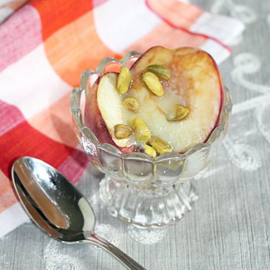 Baked Peaches with Mascarpone