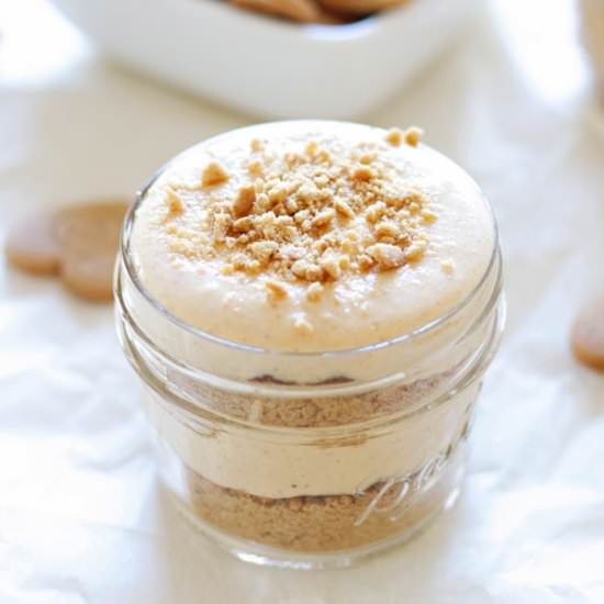No Bake Mini Pumpkin Cheesecakes