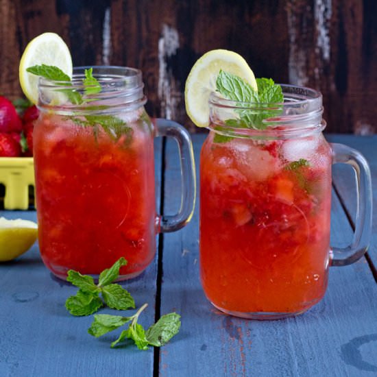 Strawberry Mint Lemonade