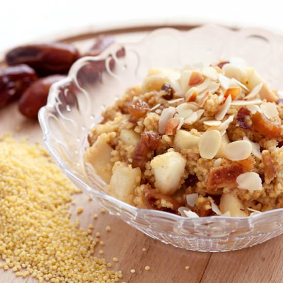 Millet with Apple, Figs and Dates