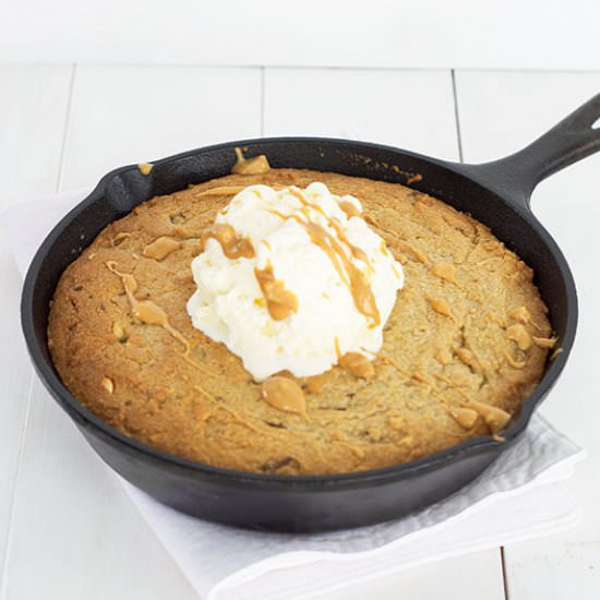 Peanut Butter Skillet Cookie
