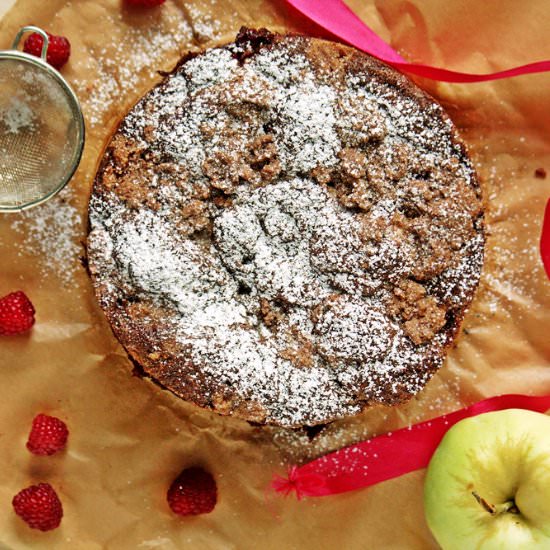 Apple & Raspberry Cake