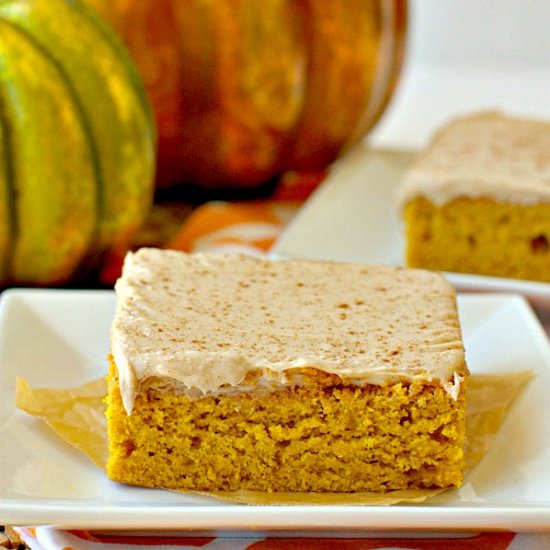 Pumpkin Sheet Cake w/ Browned Butter