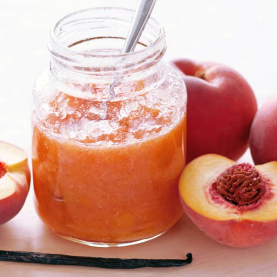 Peach vanilla jam