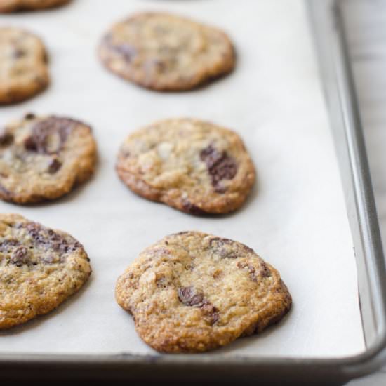 Dark Chocolate Almond Cookies