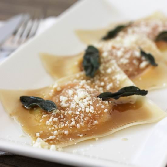 Pumpkin Mascarpone Ravioli