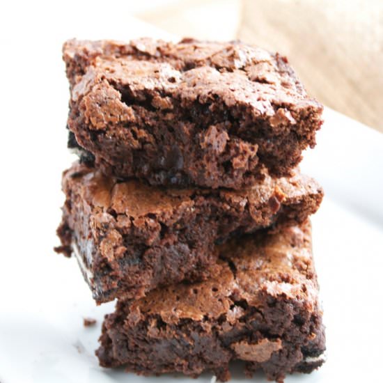 The Best Chewy Chocolate Brownies