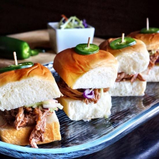 Pulled Pork Sliders with Apple Slaw