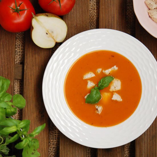 Creamy Tomato-Pear Soup