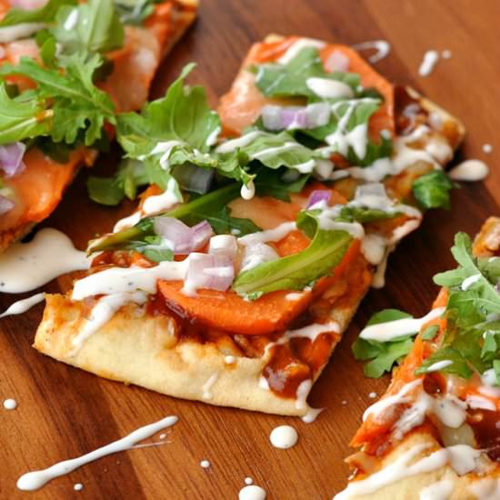 BBQ Ranch Sweet Potato Pizza