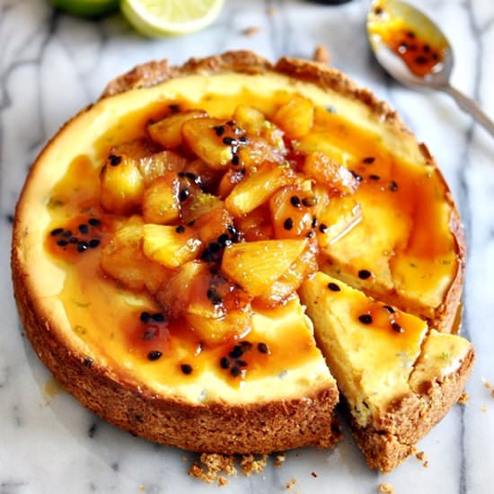 Gluten Free PassionFruit Cheesecake