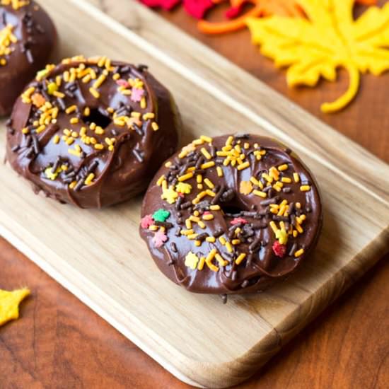 Baked Double Chocolate Donuts