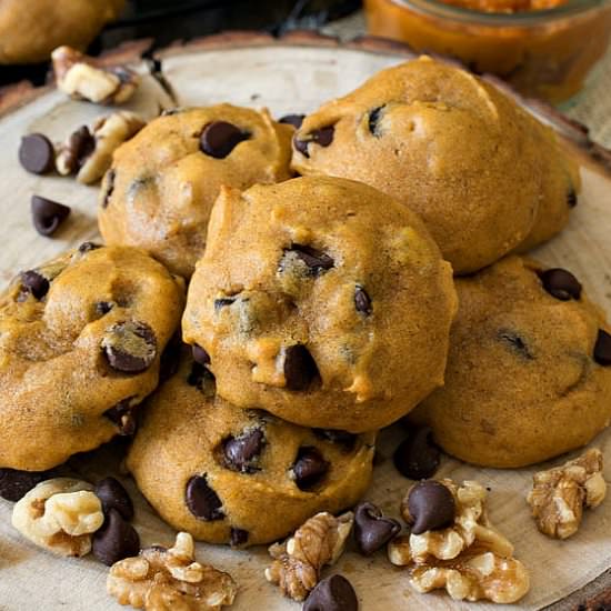 Soft Pumpkin Chocolate Chip Cookies