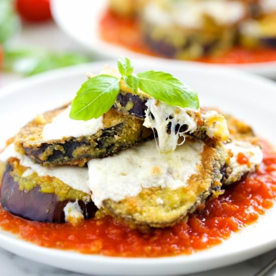 Grain Free Eggplant Parmesan