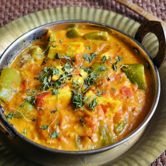 Paneer Capsicum Masala