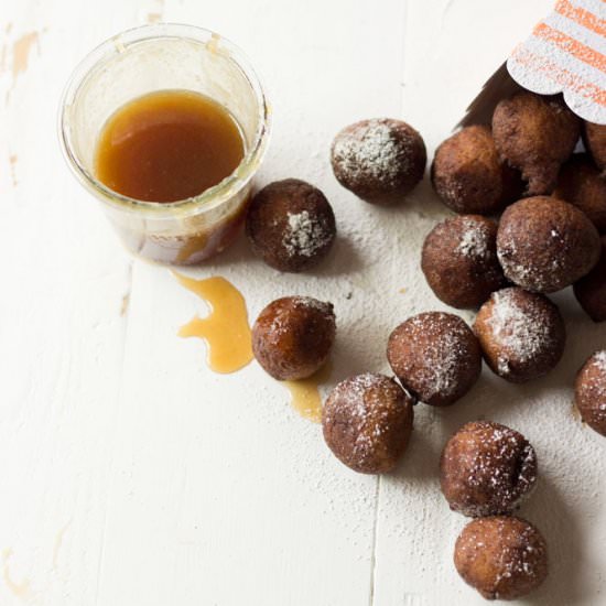 Cinnamon Fritters with Pumpkin Spice