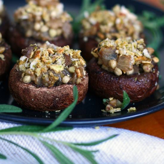 Buckwheat and Rosemary Mushrooms