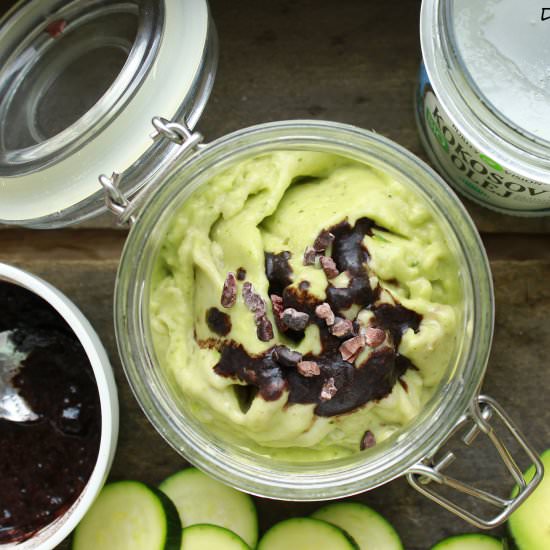 Banana-Zucchini-Avocado Ice Cream