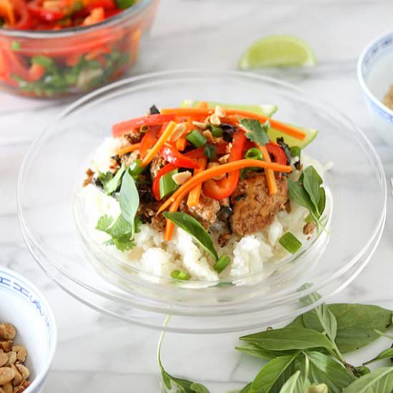 Thai Basil Tofu Scramble