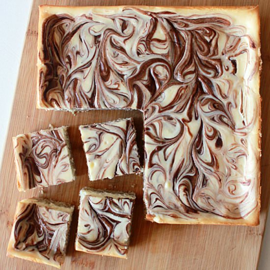 Nutella Cheesecake Square