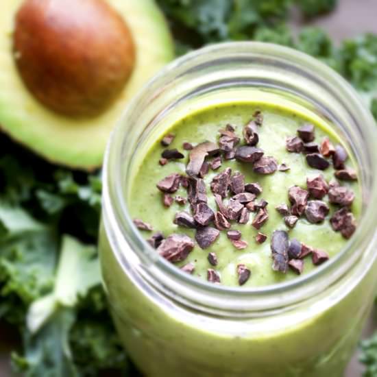 Creamy Avocado Kale Smoothie
