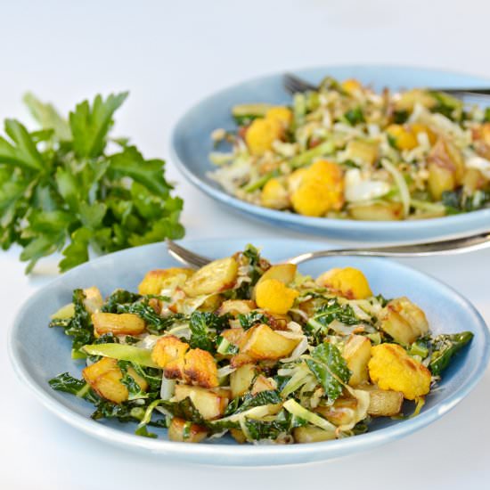 Fall vegetables saute