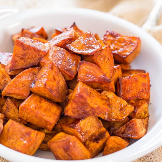 Honey-Roasted Sweet Potatoes w/ Dip