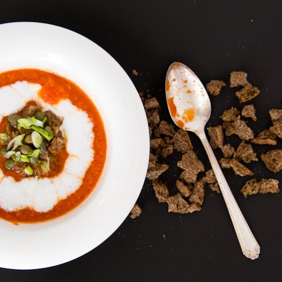 Spicy Tomato Soup with Buttermilk