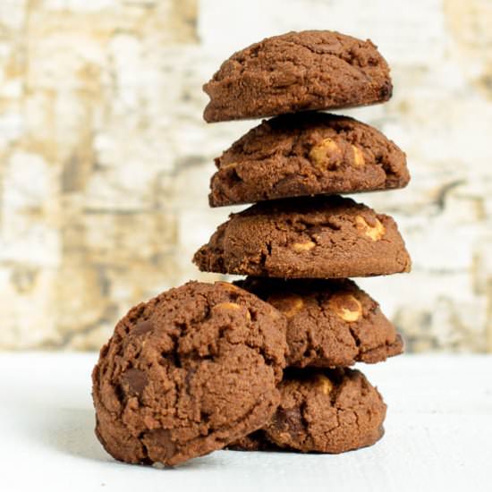 Quadruple Chocolate Cookies