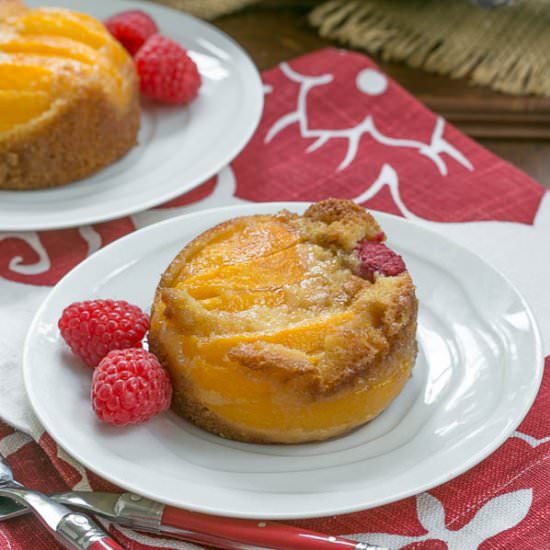 Oven Roasted Peach Cakes