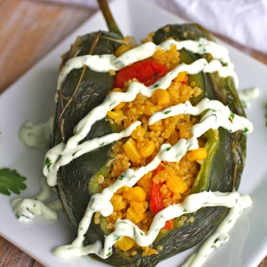 Stuffed Poblano Peppers